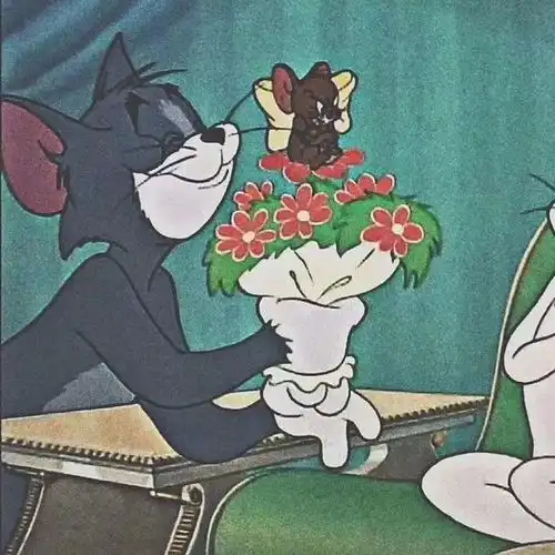 情头猫和老鼠汤姆杰瑞动漫卡通情侣头像系列

