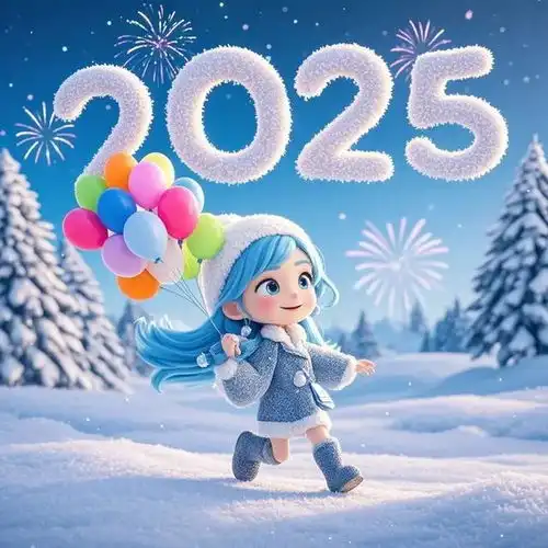 2025年新年快乐图片朋友圈2025年跨年图片元旦图片2025最火图片
