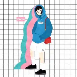 简单清新卡通壁纸头像平铺少女心情堆糖,美好生活研究所
