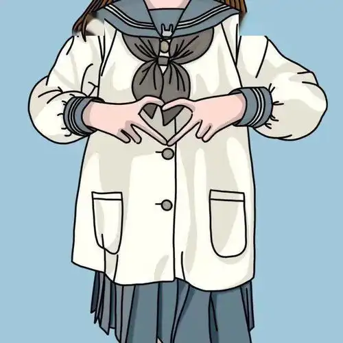 服装插画这组jk小姐姐插画也太好看了吧今天我们都是jk女孩
