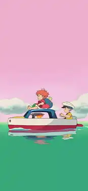 壁纸动漫波妞喜欢宗介
