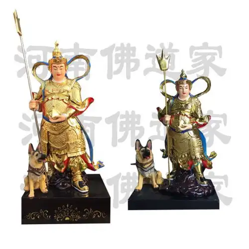 出行保平安祭拜神玻璃钢车神像彩绘车神佛像车神图片
