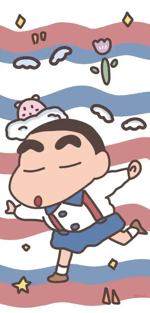 蜡笔小新系列壁纸点赞好运
