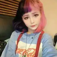 女生彩色头发头像微信头像图片大全
