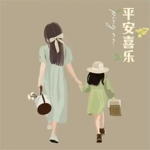 2024超有爱的母亲节动漫头像可爱的动漫母女头像

