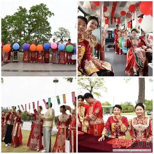新时代新风尚2024年莒南520集体婚礼在五洲广场举行
