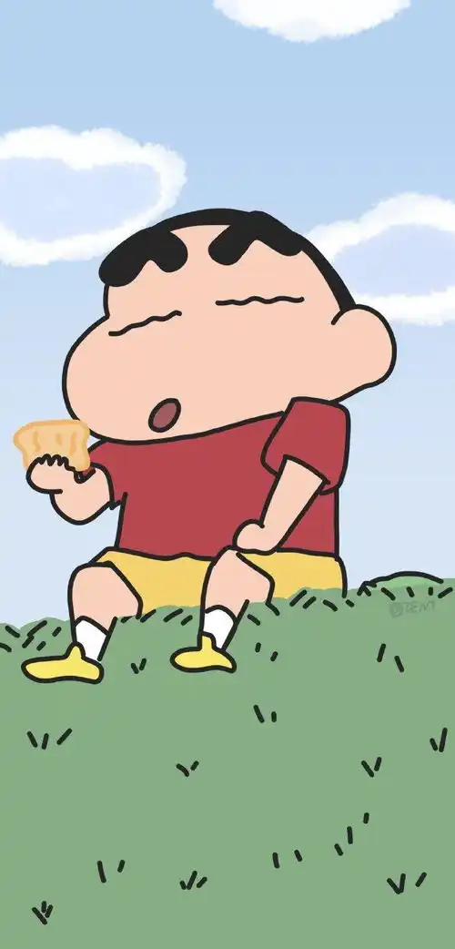 蜡笔小新系列壁纸点赞好运
