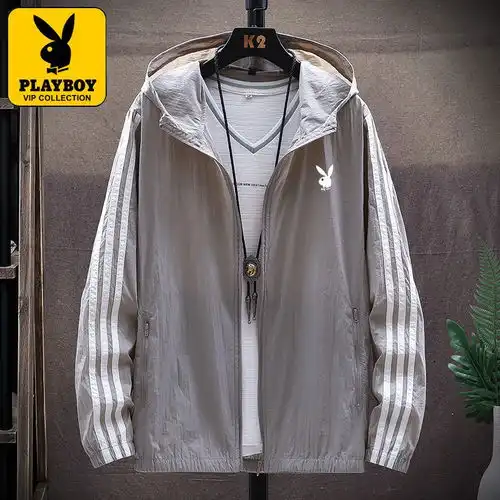花花公子防晒衣男女夏季防晒服情侣轻薄款透气青年夹克外套男装潮
