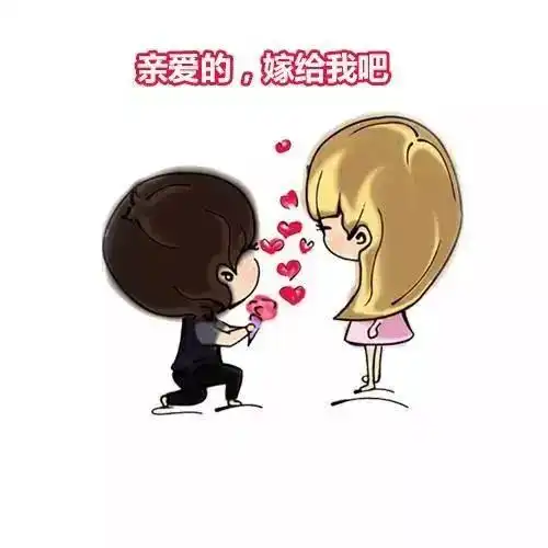 单膝跪地哄好女朋友的表情包合集
